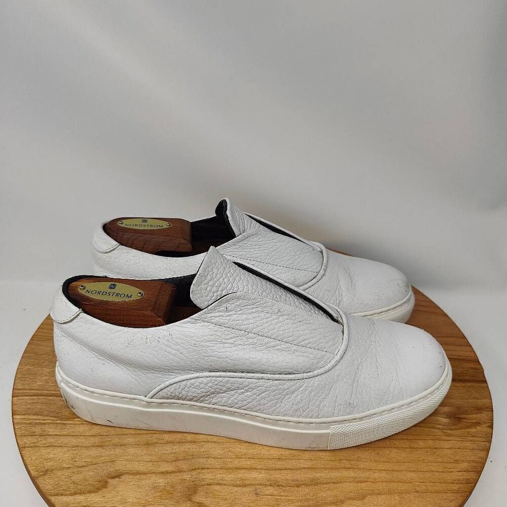 M. Gemi Stile Pull On Sneakers- Mens- Size 40- White- Slip On- Casual Shoes